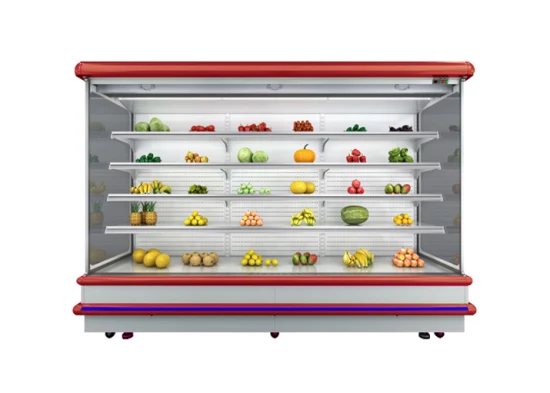 Banco espositivo multidesk con vetrina per supermercati Open Chiller Attrezzatura di refrigerazione aperta di alta qualità